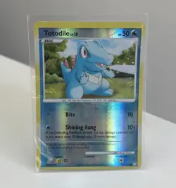 Pokemon TCG Totodile 106/123 Mysterious Treasures Reverse Holo LP 2007 - Image 1