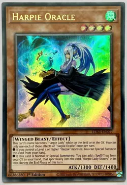 LDS2-EN077 Harpie Oracle - Ultra Rare 1st Edition Near Mint YuGiOh Cards - Image 1