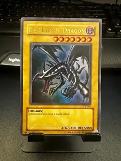 LP Yugioh Red-Eyes Black Dragon SDJ-001 Unlimited Edition Holo Rare Yu-Gi-Oh! - Image 1
