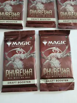 Magic The Gathering MTG Phyrexia All Will Be One Draft Booster Pack Lot Of 5 - Image 2