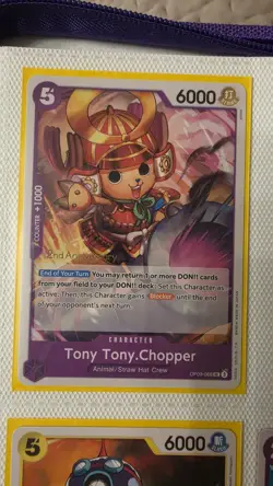 One Piece Tcg 1st And 2nd Anniversary Stamped Cards Nami Chopper And Brook - Image 3