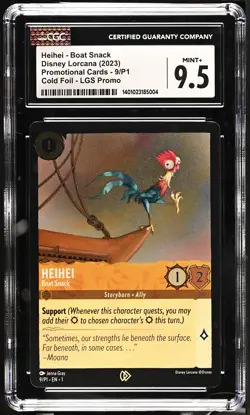 Disney Lorcana GRADED Heihei Boat Snack 9 Promo 9.5 CGC - Image 1