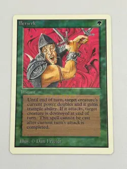 Berserk - Unlimited Ed. 1993 - MTG card [LP, see notes] - Image 1
