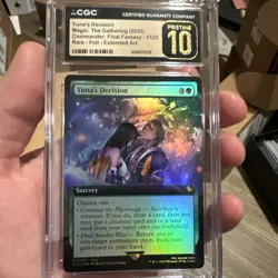 MTG Final Fantasy Yuna's Decision #125 *FOIL* Extended Art Pop 1 CGC Pristine 10 - Image 2