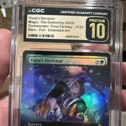 MTG Final Fantasy Yuna's Decision #125 *FOIL* Extended Art Pop 1 CGC Pristine 10 - Image 5