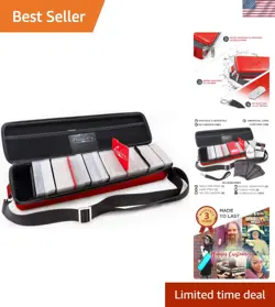 s Red Card Case, Perfect for MTG Deck, Premium Storage Box, for Trading Cards... - Image 1