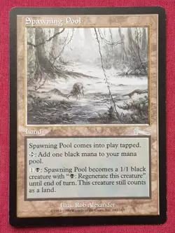 Magic The Gathering URZA'S LEGACY SPAWNING POOL land card MTG - Image 1