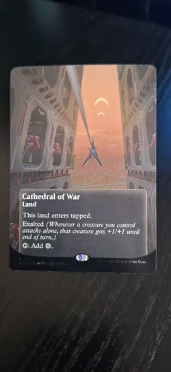 MTG- Cathedral of War 0141 - Borderless - Galaxy Foil - Edge of Eternities - Image 1