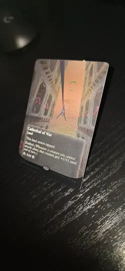 MTG- Cathedral of War 0141 - Borderless - Galaxy Foil - Edge of Eternities - Image 2