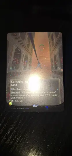 MTG- Cathedral of War 0141 - Borderless - Galaxy Foil - Edge of Eternities - Image 3
