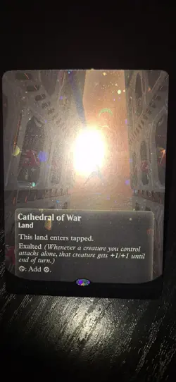 MTG- Cathedral of War 0141 - Borderless - Galaxy Foil - Edge of Eternities - Image 4