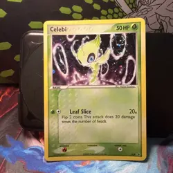 2005 Pokemon TCG - SWIRL! Celebi (029) Nintendo Black Star Promo - NM - Image 1