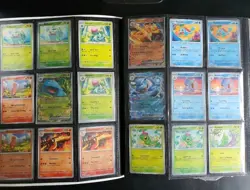 Pokemon Scarlet Violet 151 Binder Complete Base Set 165 Cards all reverse EX's - Image 1