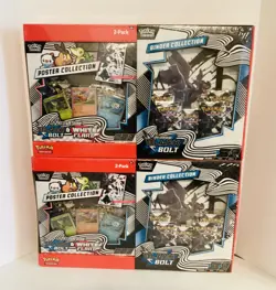 Pokemon TCG White Flare Black Bolt Binder Poster Collection Sams 2 Pack x2 New - Image 1