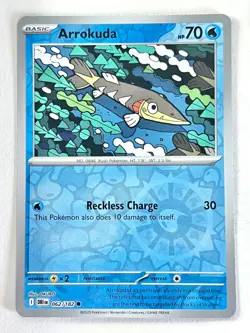 Arrokuda 062/182 Reverse Holo Destined Rivals Pokemon TCG - Pack Fresh Near Mint - Image 1