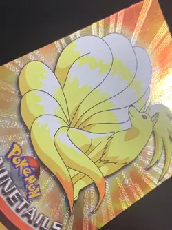 Ninetails 38 Black Logo Foil TV Animation Edition 1999 Topps Pokemon Holo - Image 3