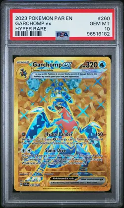 2023 POKEMON PAR EN-PARADOX RIFT HYPER RARE #260 GARCHOMP EX PSA 10 - Image 1