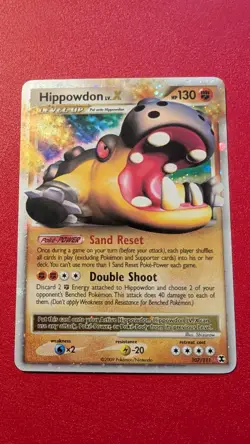 Pokemon Hippowdon LV.X Ultra Rare Holo Rising Rivals 107/111 130 HP Level Up - Image 1