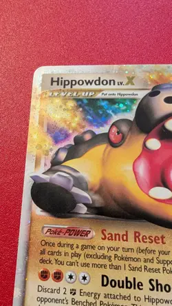 Pokemon Hippowdon LV.X Ultra Rare Holo Rising Rivals 107/111 130 HP Level Up - Image 3
