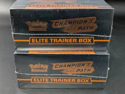 Lot of (2) Pokemon TCG Champion's Path Elite Trainer Boxes ETB's Sealed - Image 1
