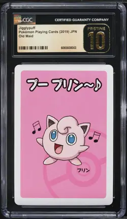 2019 Pokemon Japanese Playing Cards Old Maid Jigglypuff CGC 10 PRISTINE - Image 1