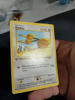 Doduo 048/102 Base Set (Shadowless) First Edition Vintage Pokemon TCG Wotc MP - Image 3