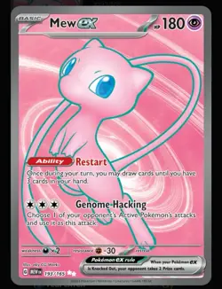 Pokemon TCG Mew ex #193/165 Sv: Scarlet & Violet 151 Ultra Rare Full Art Holo EX - Image 1