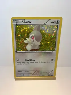 Axew 012/012 Holo Promo McDonald's Promos 2012 Pokemon Moderately Played - Image 1