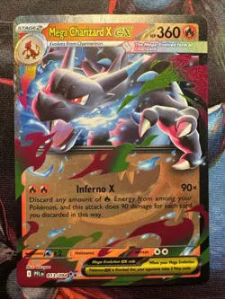 Mega Charizard X ex - 013/094 - Pokemon Phantasmal Flames Double Rare NM - Image 1