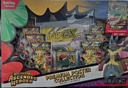 Pokemon TCG: Ascended Heroes Premium Poster Collection Mega Lucario Sealed Box - Image 1