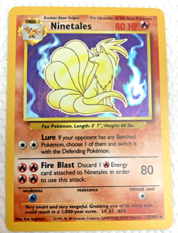 Ninetales - Holo - 12/102 Base Set - Pokemon TCG - 1999 LP - Image 3