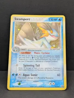 Swampert 11/106 Emerald Holo Ultra Rare Pokemon TCG Nintendo LP - Image 3