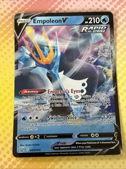 Pokemon Battle Styles Empoleon V 40/163 Near Mint! - Image 1