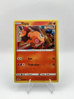 Tepig 23/163 Common Cosmos Holo SWSH05: Battle Styles Pokemon TCG - Image 1