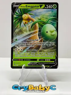 Pokemon Alolan Exeggutor V 005/078 Pokemon GO ULTRA RARE - Image 1