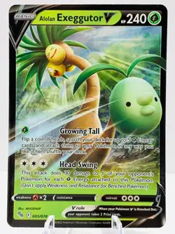 Pokemon Alolan Exeggutor V 005/078 Pokemon GO ULTRA RARE - Image 2