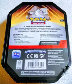 NEW Pokemon TCG Lot of 3 New Sealed Collectors Tins Slaking Tyranitar Darkrai - Image 3