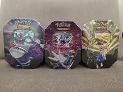LOT OF 3 Pokemon TCG: EX Tins - Xerneas-Dialga-Kyogre Factory Sealed - Image 2