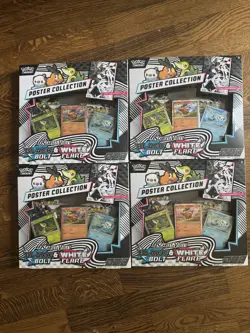 Pokemon TCG Scarlet & Violet Unova Poster Collection Box - LOT OF 4 - NEW SEALED - Image 1