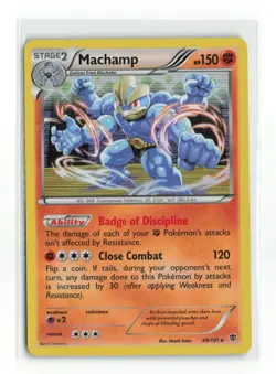 MACHAMP 49/101 PLASMA BLAST HOLO RARE POKEMON TCG LP - Image 1