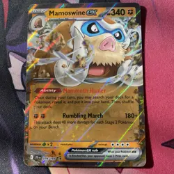 Mamoswine ex Pokemon TCG 079/159 Journey Together NM Double Rare - Image 1