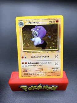 Pokemon TCG Poliwrath 9/75 Neo Discovery Holo Rare - MP/HP-f - Image 1