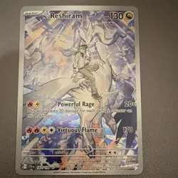 Pokemon N's Reshiram 167/159 Illustration Rare Holo Basic Sv09 - Image 1