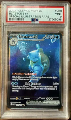 Pokemon Blastoise ex Special Illustration Rare Holo PSA 9 SV151 200/165 2023 - Image 1