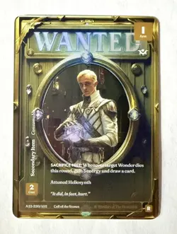 Wonders of the First: Alt Art Frameless Foil “Wanted” A22-220/402 - Image 1