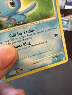 Manaphy 9/130 HOLO BLEED Diamond and Pearl DOUBLE SWIRL! Pokemon Card PSA NM LP - Image 4