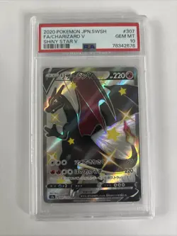 PSA 10 Shiny Charizard V SSR 307/190 S4a Shiny Star V Pokemon Card Japanese 2020 - Image 1