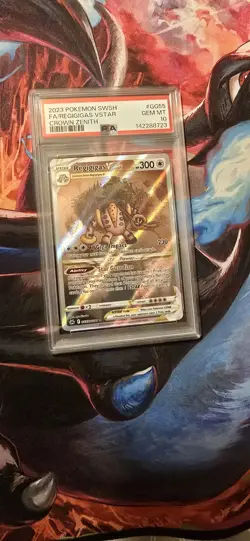 Regigigas VSTAR Crown Zenith Galarian Gallery Pokemon TCG Card #GG55/GG70 PSA 10 - Image 1