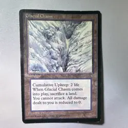 Magic: The Gathering Glacial Chasm Land 1995 English Liz Danforth - Image 1