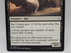 Rat Colony Dominaria LP Magic the Gathering MTG Black Creature EDH Playable - Image 3